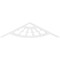 Ekena Millwork Pitch Classic Wagon Wheel Architectural Grade PVC Gable Pediment, 36"W x 9"H x 1"P (6/12) GPP036X009X100CWW - alternate 2